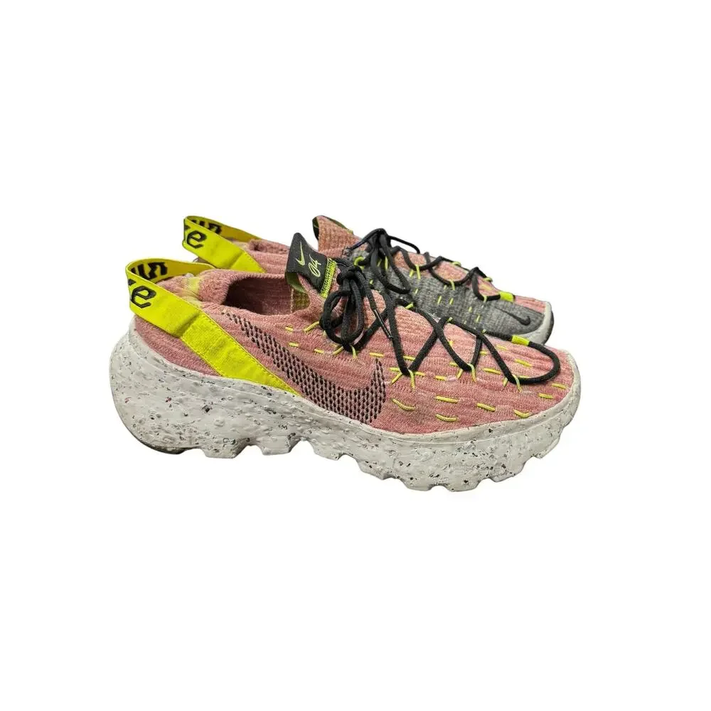 Nike Space Hippie 04 Lemon Venom Light Arctic Pink Sneakers Women’s 9.5